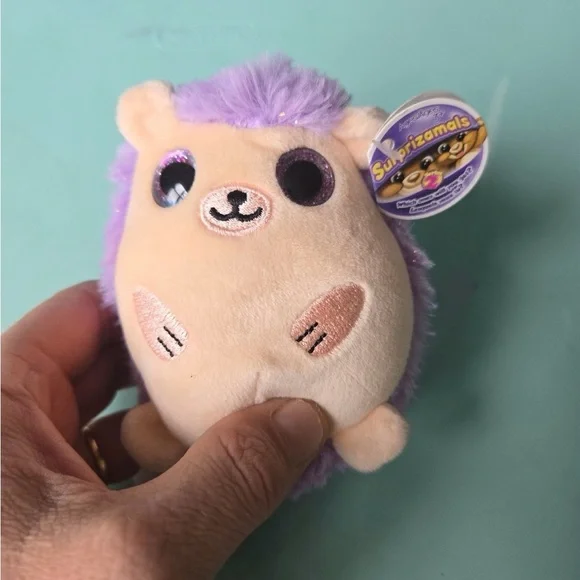 Surprizamals Mama Melanie The Purple Hedgehog Plush Stuffed Animal