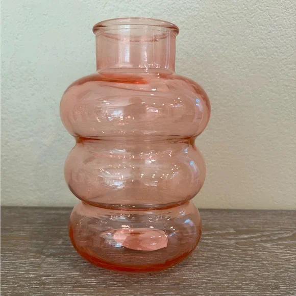 Target Bullseye Playground Summer Pink Bubble Glass Vase