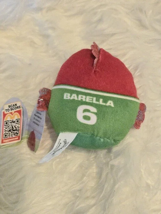 Squishmallow Barella #6 Fifa World Cup Soccer McDonald's Happy Meal Toy Italy