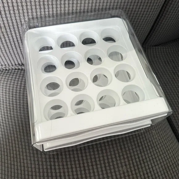 2 Tier Egg Holder For Refrigerator Storage New