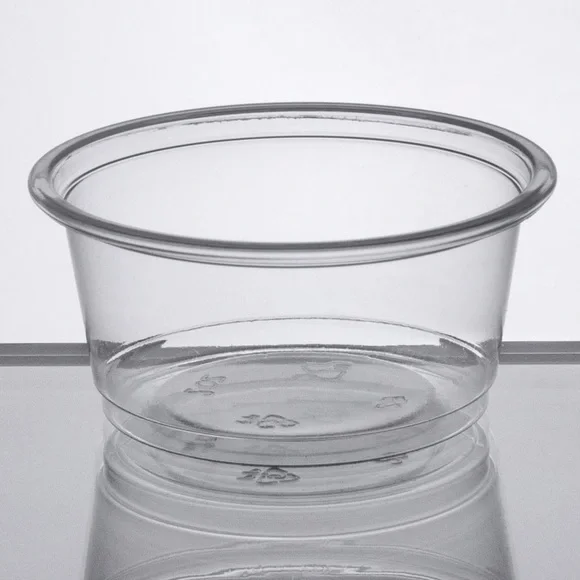 100ct Clear Plastic Portion Cups, 2oz