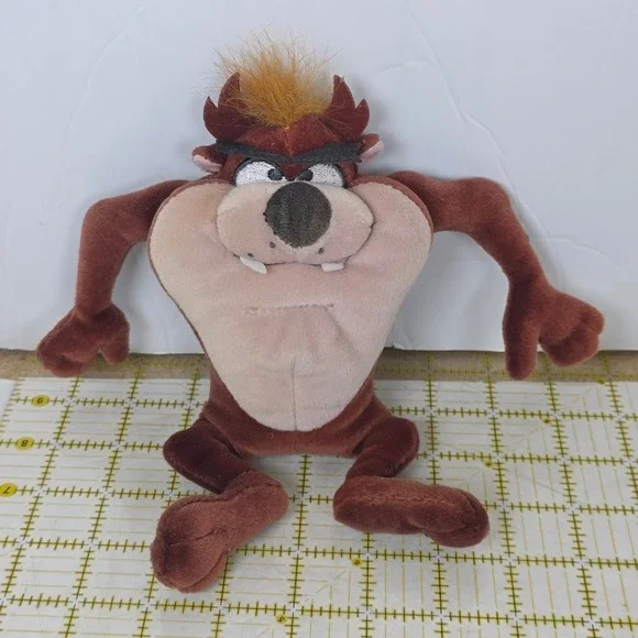 Ty Looney Tunes Taz Tasmanian Devil Plush 8 inch Beanie Baby 2011 Brown Toy