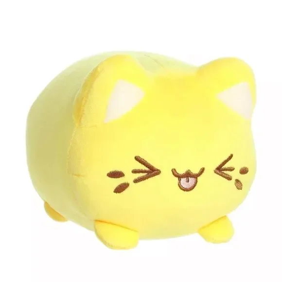Aurora Peach Lemon Meowchi 7” Plush Yellow Plushie 7 Inches Stuffed Animal Cat