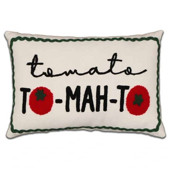 Tomato Lumbar Pillow - Bullseye’s Playground