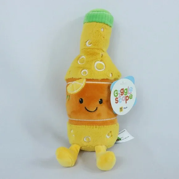 Target Gigglescape Orange Soda Bottle Plush Stuffed Drink New with Tags