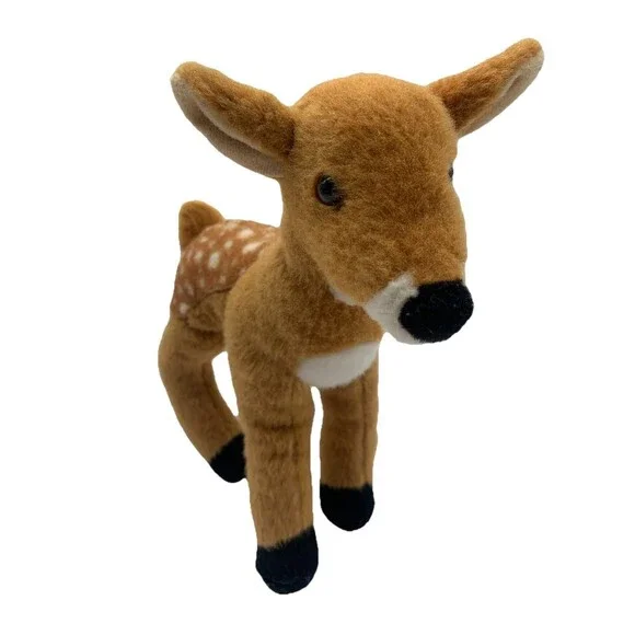 Douglas Cuddle Toys Glory Deer Fawn Stuffed Animal White Tail 7” Toy