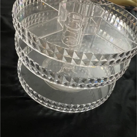 Clear Acrylic Rotating Organizer