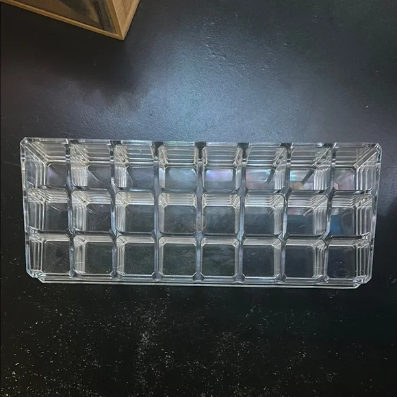 Clear Glass Organizer Tray
