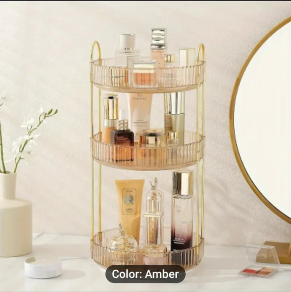 New Amber Two-Tier 360 Degree Organizer