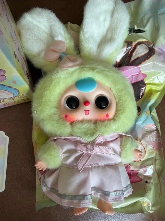 Cureplaneta- Baby Three Macaron Cute Bunny Series- Confirmed: Green Bunny (NIB)