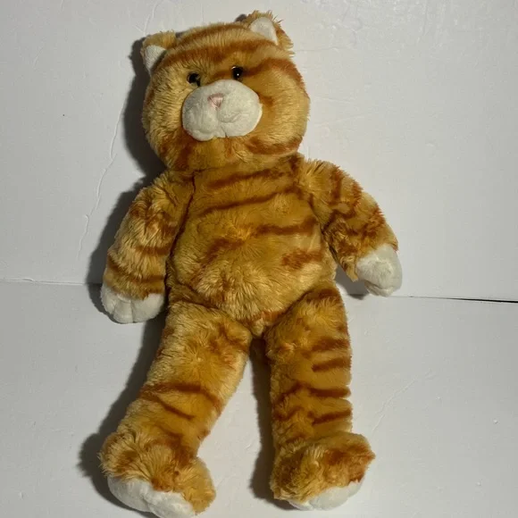 Build-A-Bear‎ Orange Tabby Cat Striped Stuffed Animal 18”