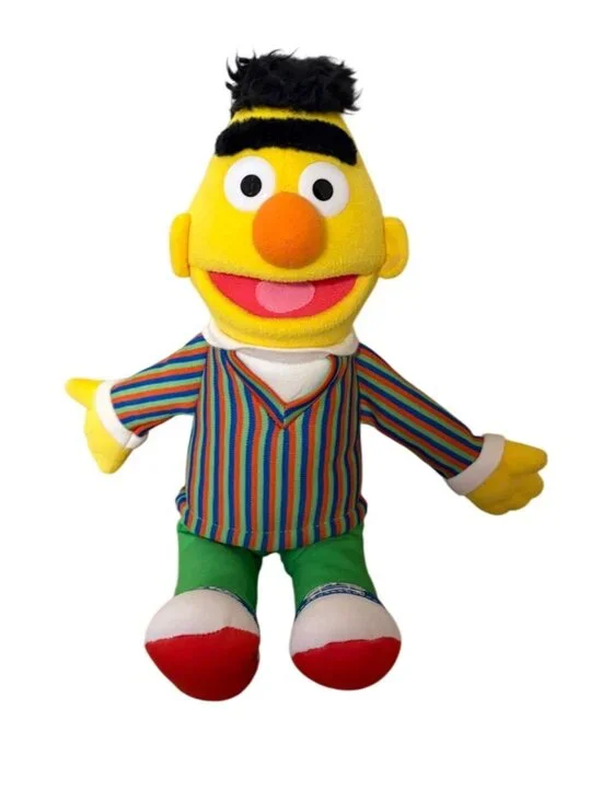 Gund Bert Plush Stuffed Animal Doll Toy Sesame Street 14.5 in tall 2011