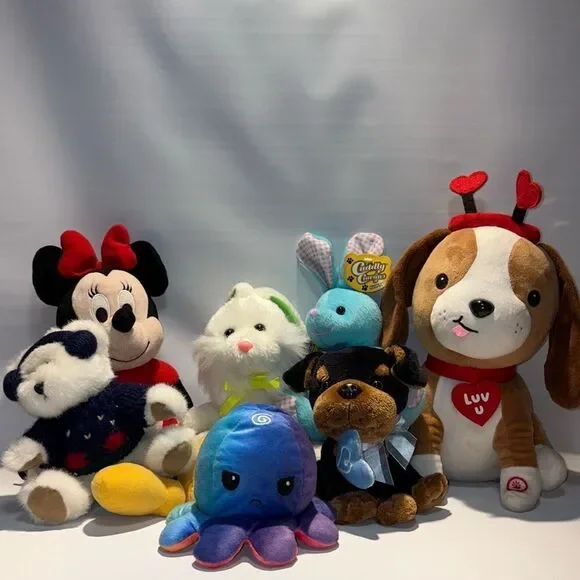 Plush Animal Toy Set - Multicolor