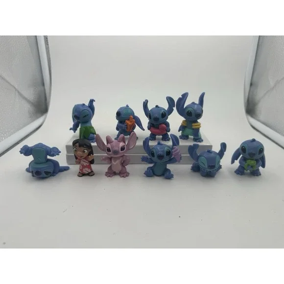 Lilo & Stitch Lot Of 10 Disney Stitch Mini Figures Just Play Hula Gift Cape