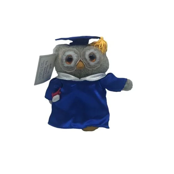 Hallmark Owl Plush Whoo's The Smartest Hat Pops‎ Up Graduation Gift With TAGS 9