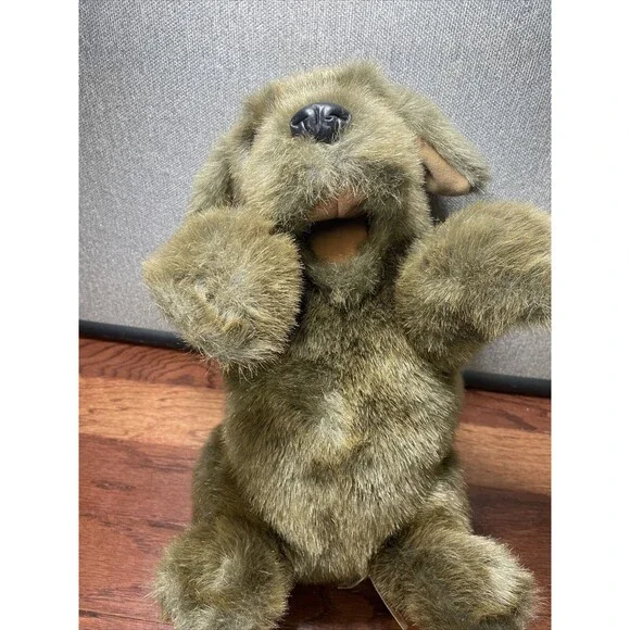 Folkmanis Sitting Dog Hand Puppet, Brown Excellent Condition
