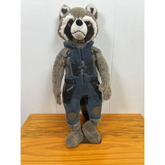 Disney Store Marvel Rocket Raccoon Guardians‎ of the Galaxy Plush Toy 18”