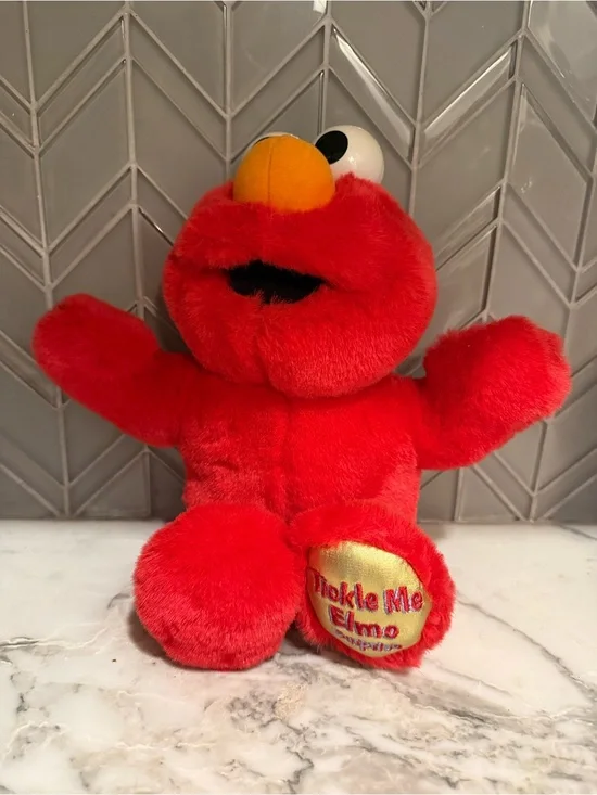 $14 ADD ON TICKLE ME ELMO Vintage‎ Sesame Street Tickle Elmo Suprise 2000 plush