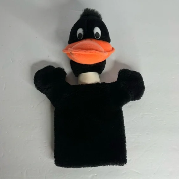 Warner Bros Looney Tunes Daffy Duck Hand Puppet Mighty‎ Star Vintage 1970s