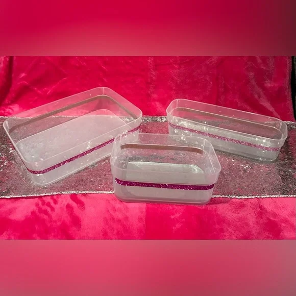 3 pc Fancy Vanity/Desk Organizer Trays