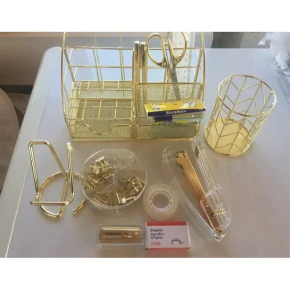 New Desk Organizers and Accessories Office Supplies 12PS Set with Acrylic