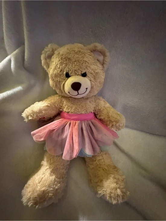 Build-A-Bear Beige Teddy with Tutu