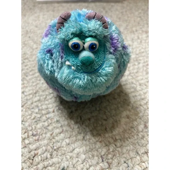 Ty‎ Beanie Ballz Sulley Monsters Inc Disney Pixar Blue Purple Plush 4 Inch 2013