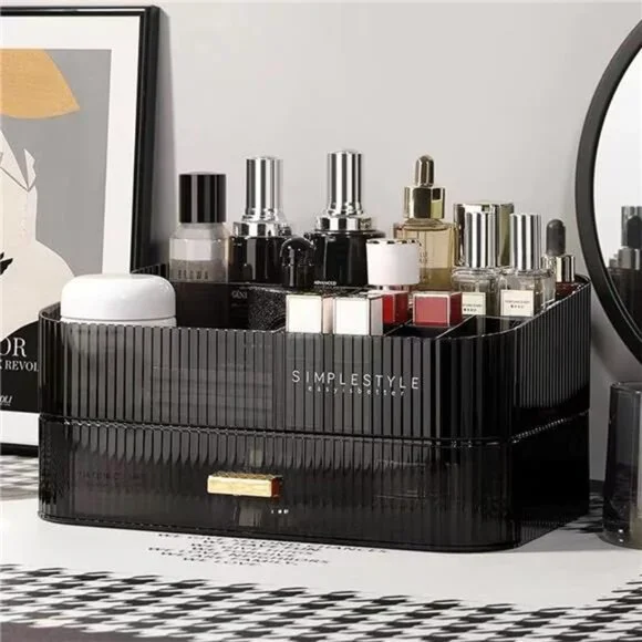Makeup Organizer with Stackable Drawers, Bathroom Vanity Organizers and Storage