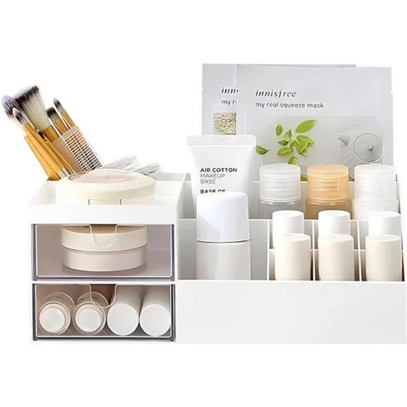 Multifunction Desk Organizer, Makeup Storage for Eyeshadows, Concealers, Powders