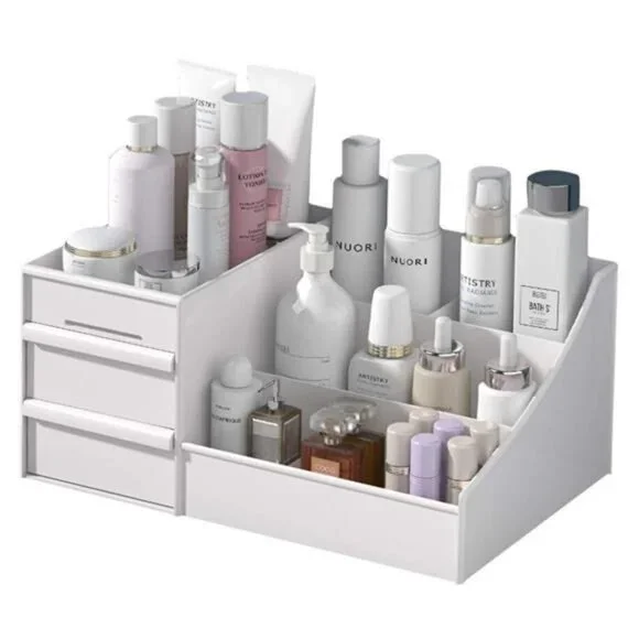Makeup Organizer With Drawers —Countertop Organizer for Cosmetics, Vanity Holder