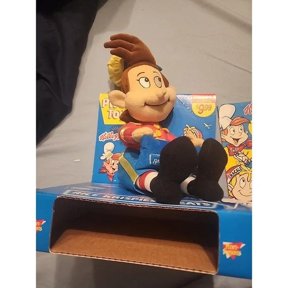 New Kelloggs POP from Rice Krispies (Snap, Crackle  Pop) Plush Doll 10