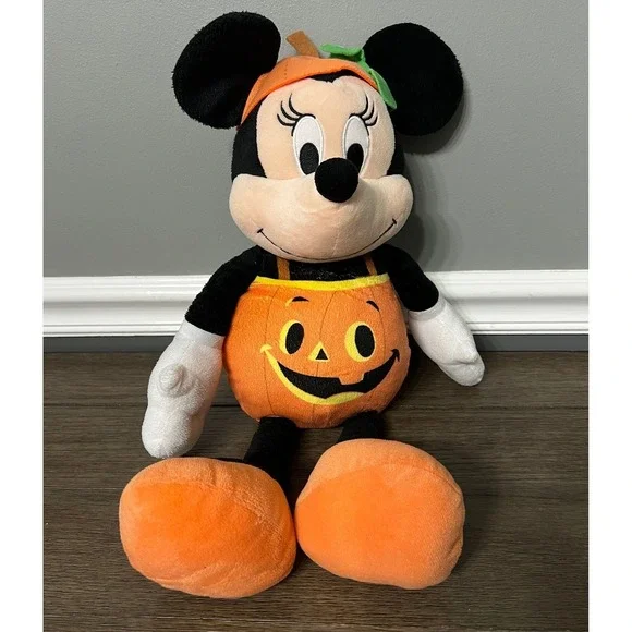 Disney Minnie Mouse Plush Halloween Pumpkin Costume Stuffed‎ Animal Toy