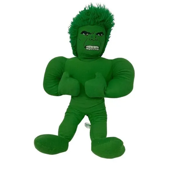 Vintage Knickerbocker Plush Toy‎ 1978 The Incredible Hulk Super Hero No Shorts