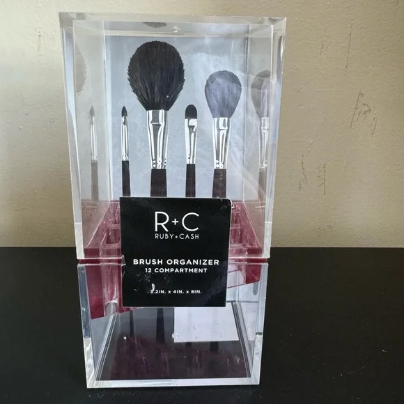 New Brush Organizer 12 Compartments.3.2Inx4Inx8In.Brushes in line,beauty on time