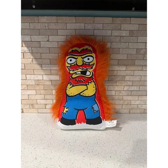 Simpsons Groundskeeper Willie Plush‎ Pillow Universal Studios