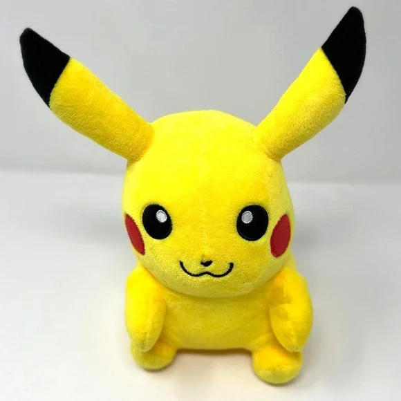 Pokemon‎ Pikachu Plush Sitting 8 Inch Yellow Stuffed Animal Toy Figure