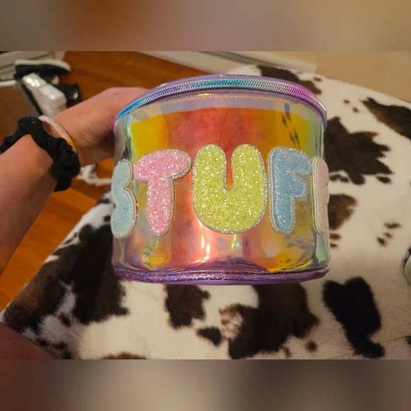 Stuff Metallic Round Glam Bag