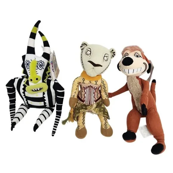 Disney Lion King Trickster Timon Nala Plush Bean Bag Doll Broadway‎ - Lot of 3