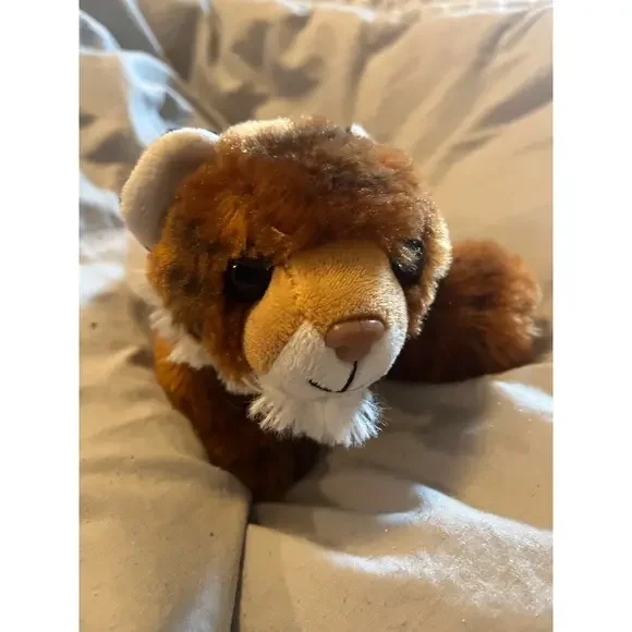 Wild Republic Lying Brown Bobcat Plush‎ Stuffed Animal Toy