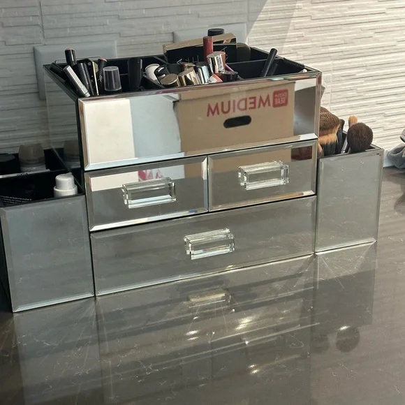 Pottery Barn Mirrored Makeup Stand