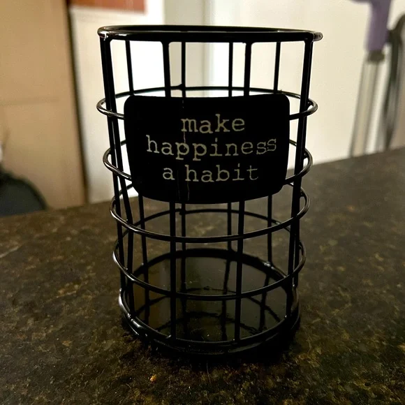 Make up / pen holder for desk.