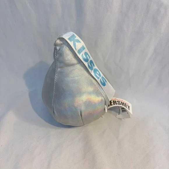 Hershey Kisses Plush Toy Silver Iridescent Valentine‎ Candy Kiss Stuffed