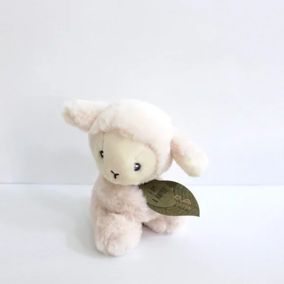 Aurora Ebba Eco Collection Lamb Rattle Plush Stuffed Animal 6