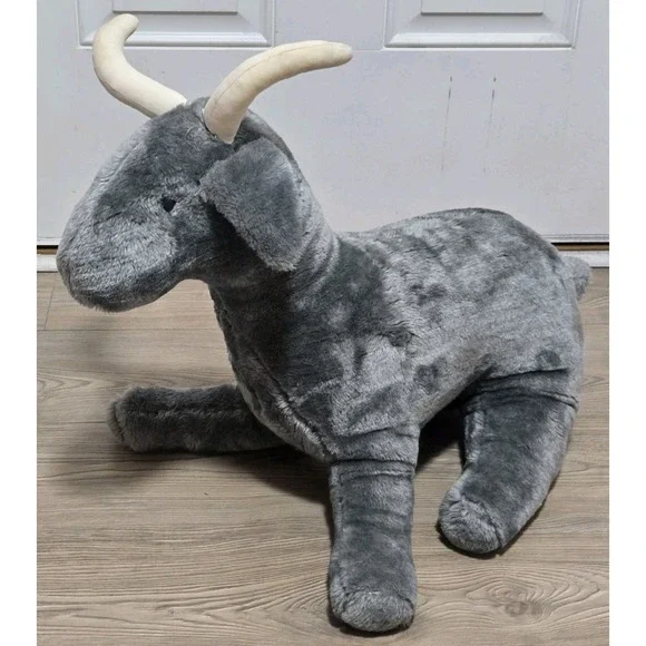Goat Plush Large Gray 18
