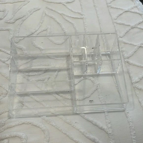 Acrylic clear make up organizer