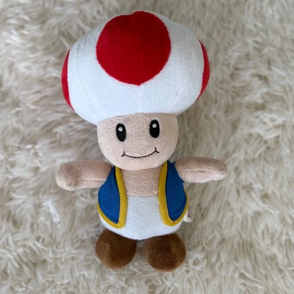 Nintendo Super Mario‎ Toad Plush Stuffed Animal Toy Doll 9