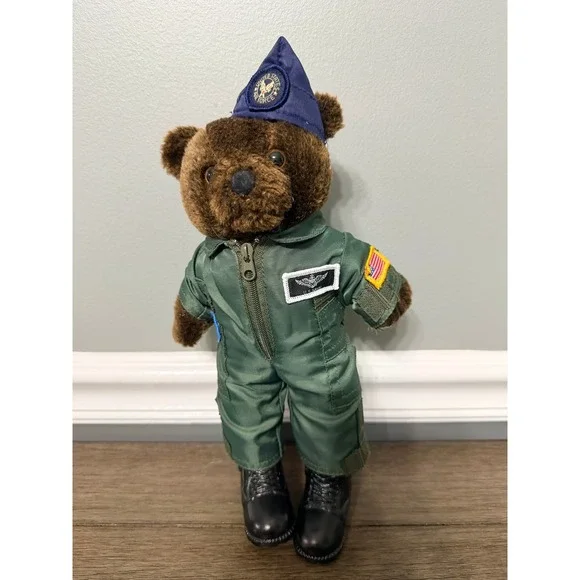Vintage 1989 Bear Forces of America United States Air‎ Force Teddy Bear Plush