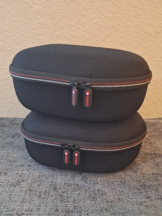 Black Hard Shell Headphone Travel Cases (Set of 2)