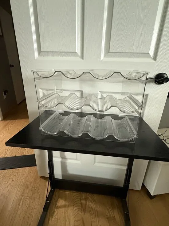 3 Tiered Clear Acrylic Water Bottle Organizer