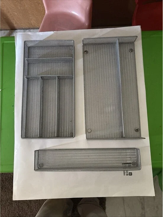 3 Piece Silverware Magnetic Mesh Organizers